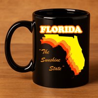 Florida The Sunshine State 11oz C Handle Ceramic Mug