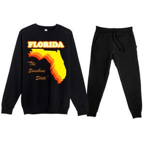 Florida The Sunshine State Premium Crewneck Sweatsuit Set