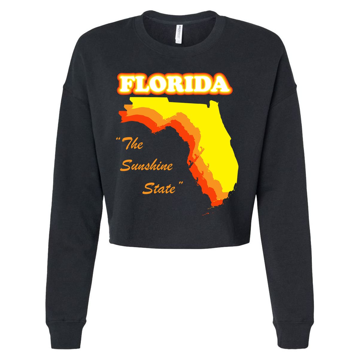 Florida The Sunshine State Cropped Pullover Crew
