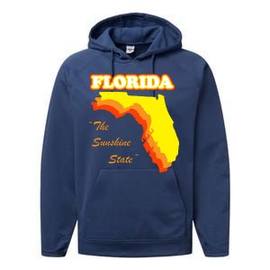 Florida The Sunshine State Performance Fleece Hoodie