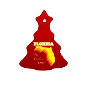 Florida The Sunshine State Ceramic Tree Ornament