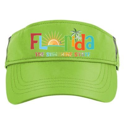 Florida The Sunshine State Colorful Adult Drive Performance Visor