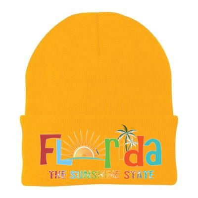 Florida The Sunshine State Colorful Knit Cap Winter Beanie