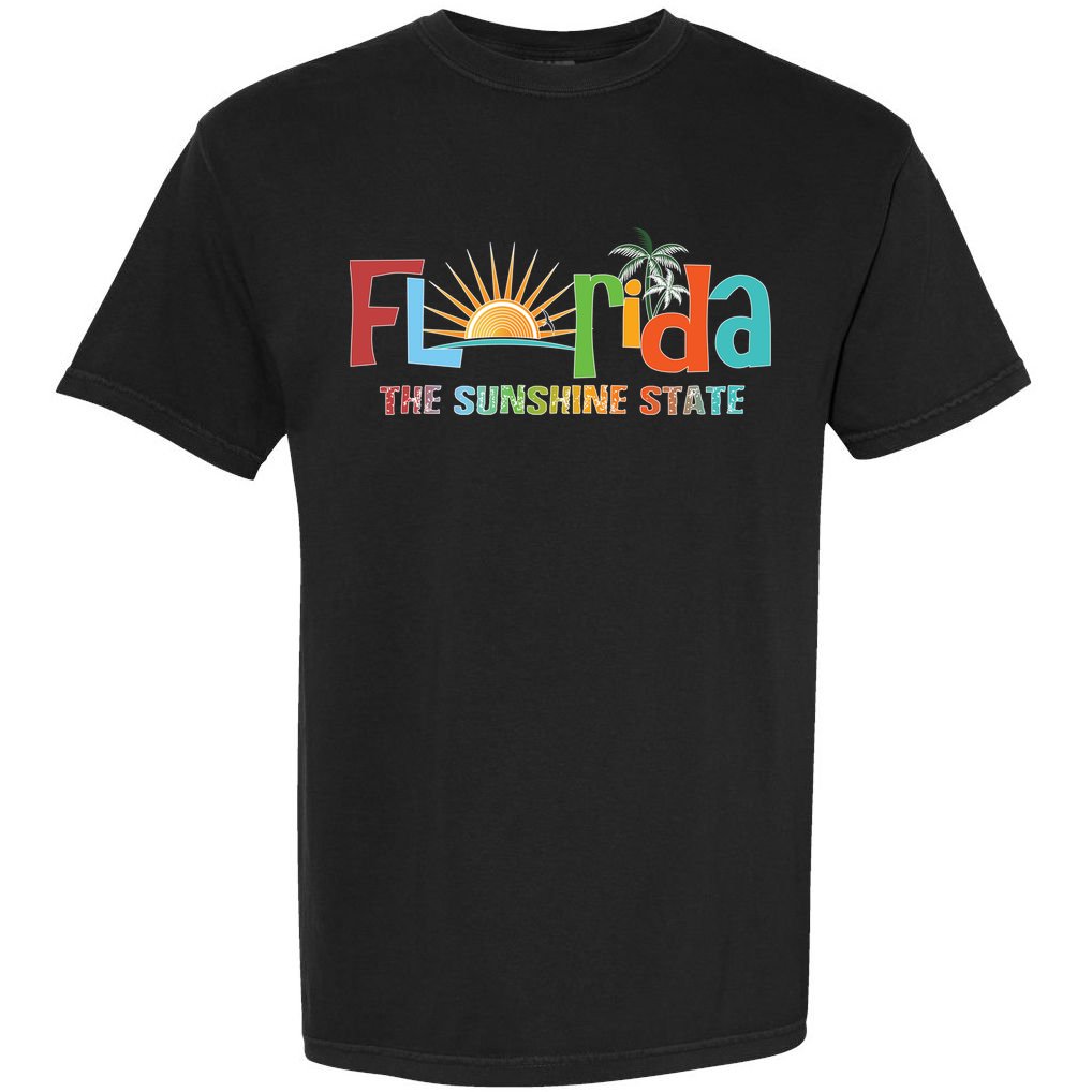Florida The Sunshine State Colorful Comfort Colors T-Shirt