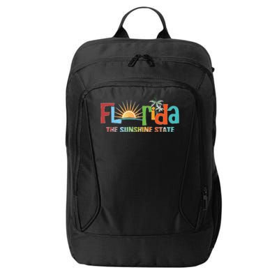 Florida The Sunshine State Colorful City Backpack