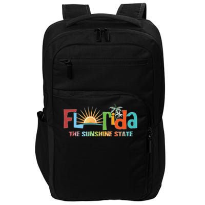 Florida The Sunshine State Colorful Impact Tech Backpack