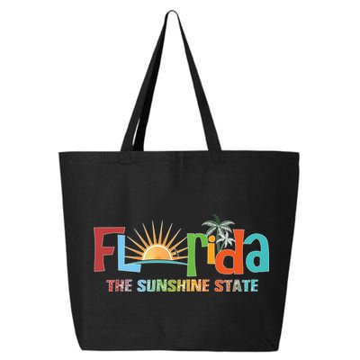 Florida The Sunshine State Colorful 25L Jumbo Tote