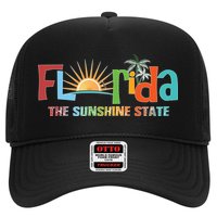 Florida The Sunshine State Colorful Trucker Hat