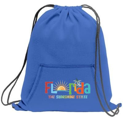 Florida The Sunshine State Colorful Sweatshirt Cinch Pack Bag