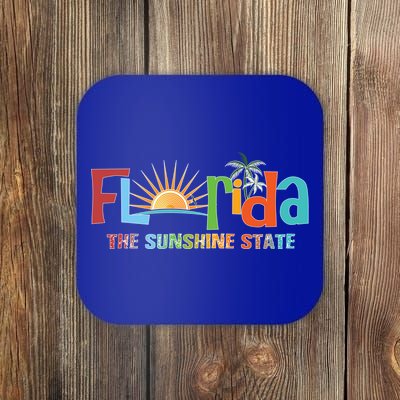 Florida The Sunshine State Colorful Coaster