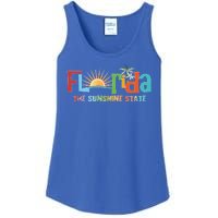 Florida The Sunshine State Colorful Ladies Essential Tank