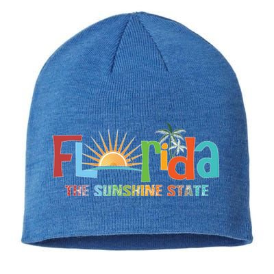 Florida The Sunshine State Colorful Sustainable Beanie