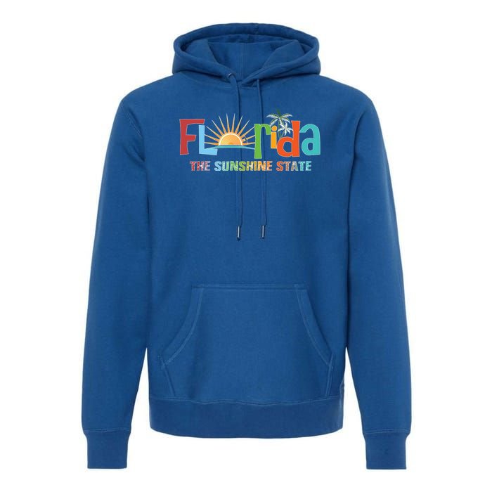 Florida The Sunshine State Colorful Premium Hoodie