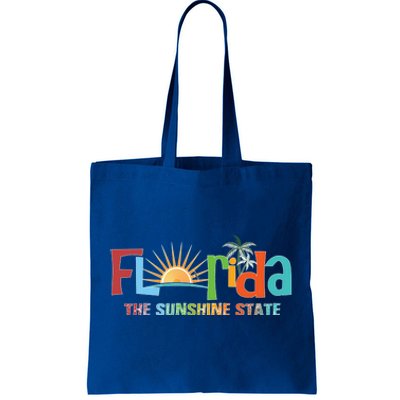 Florida The Sunshine State Colorful Tote Bag