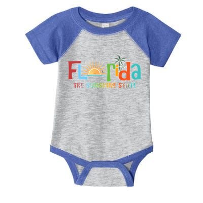 Florida The Sunshine State Colorful Infant Baby Jersey Bodysuit