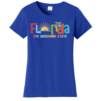 Florida The Sunshine State Colorful Women's T-Shirt