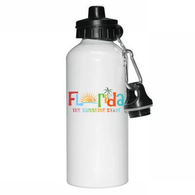 Florida The Sunshine State Colorful Aluminum Water Bottle