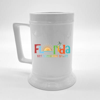 Florida The Sunshine State Colorful Beer Stein