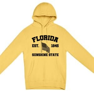 Florida The Sunshine State Est. 1845 Premium Pullover Hoodie