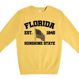 Florida The Sunshine State Est. 1845 Premium Crewneck Sweatshirt