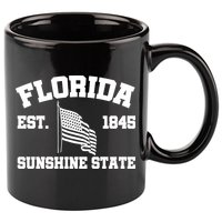 Florida The Sunshine State Est. 1845 11oz C Handle Ceramic Mug