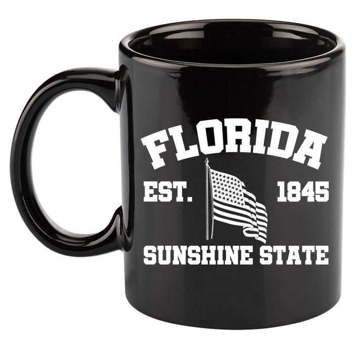 Florida The Sunshine State Est. 1845 11oz C Handle Ceramic Mug