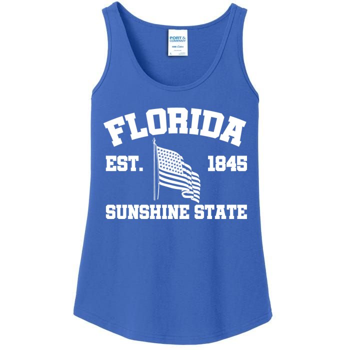 Florida The Sunshine State Est. 1845 Ladies Essential Tank