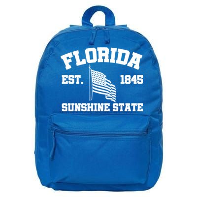 Florida The Sunshine State Est. 1845 16 in Basic Backpack