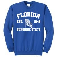 Florida The Sunshine State Est. 1845 Tall Sweatshirt