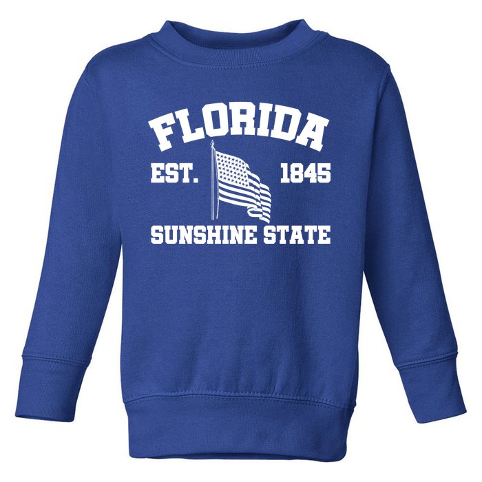 Florida The Sunshine State Est. 1845 Toddler Sweatshirt