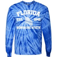 Florida The Sunshine State Est. 1845 Tie-Dye Long Sleeve Shirt