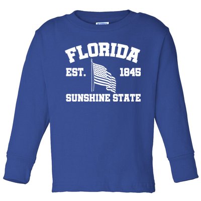 Florida The Sunshine State Est. 1845 Toddler Long Sleeve Shirt