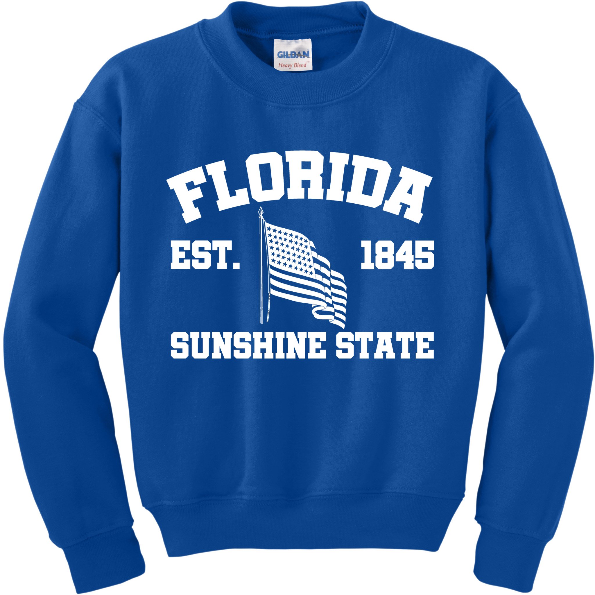 Florida The Sunshine State Est. 1845 Kids Sweatshirt