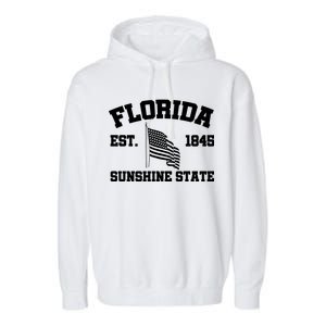 Florida The Sunshine State Est. 1845 Garment-Dyed Fleece Hoodie