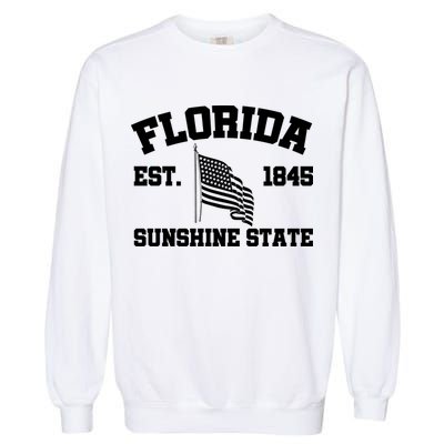 Florida The Sunshine State Est. 1845 Garment-Dyed Sweatshirt