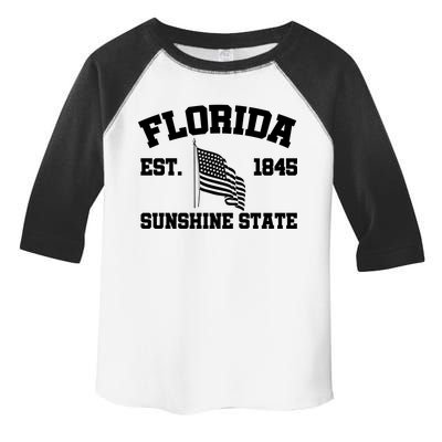 Florida The Sunshine State Est. 1845 Toddler Fine Jersey T-Shirt