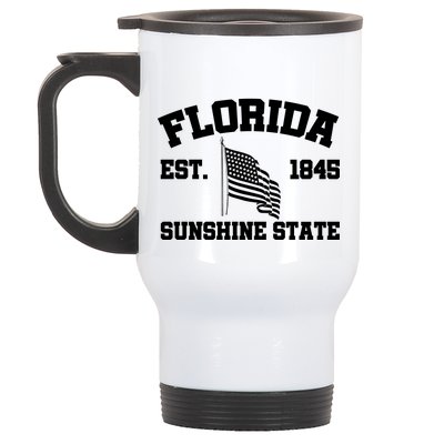 Florida The Sunshine State Est. 1845 Stainless Steel Travel Mug