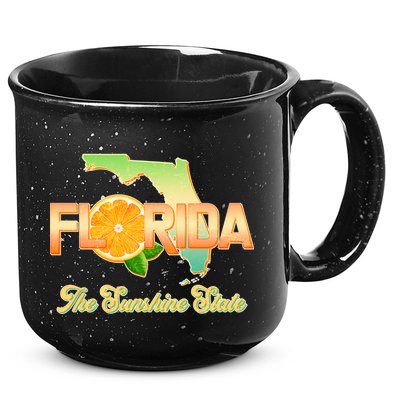 Florida The Sunshine State Orange Logo 15oz Campfire Ceramic Mug