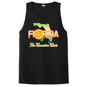 Florida The Sunshine State Orange Logo PosiCharge Competitor Tank