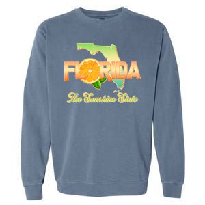 Florida The Sunshine State Orange Logo Garment-Dyed Sweatshirt