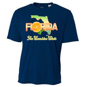 Florida The Sunshine State Orange Logo Cooling Performance Crew T-Shirt