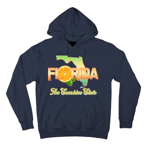 Florida The Sunshine State Orange Logo Hoodie