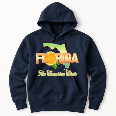 Florida The Sunshine State Orange Logo Hoodie