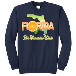 Florida The Sunshine State Orange Logo Sweatshirt