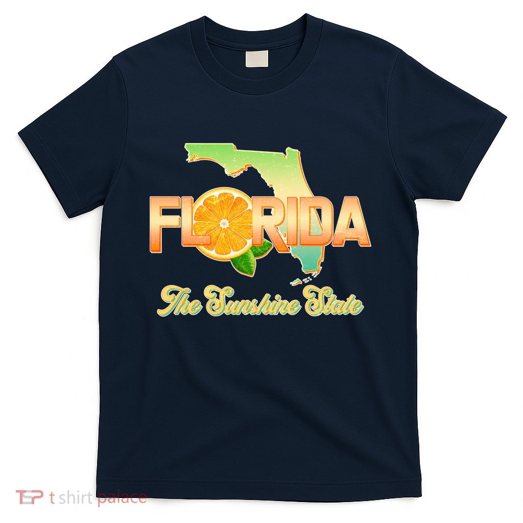 Florida The Sunshine State Orange Logo T-Shirt