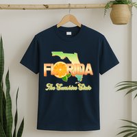 Florida The Sunshine State Orange Logo T-Shirt