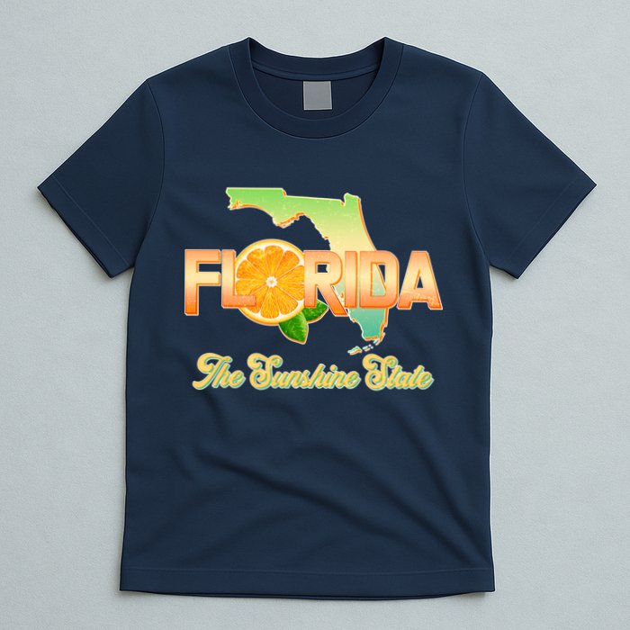 Florida The Sunshine State Orange Logo T-Shirt