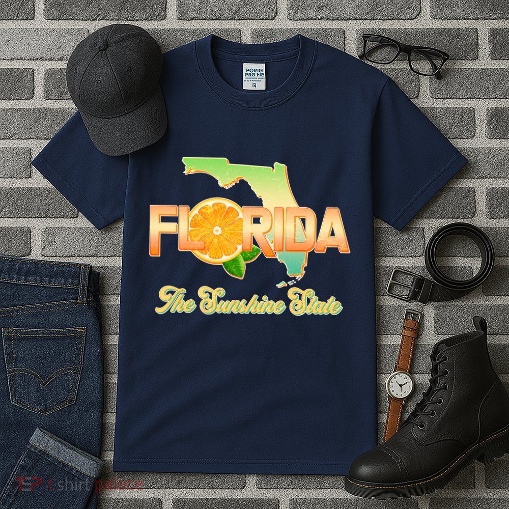 Florida The Sunshine State Orange Logo Tall T-Shirt