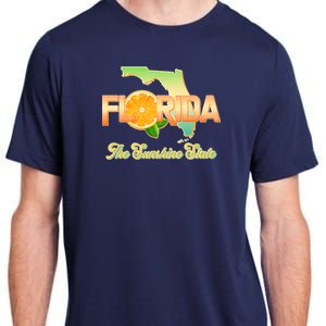 Florida The Sunshine State Orange Logo Adult ChromaSoft Performance T-Shirt