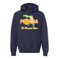 Florida The Sunshine State Orange Logo Premium Hoodie